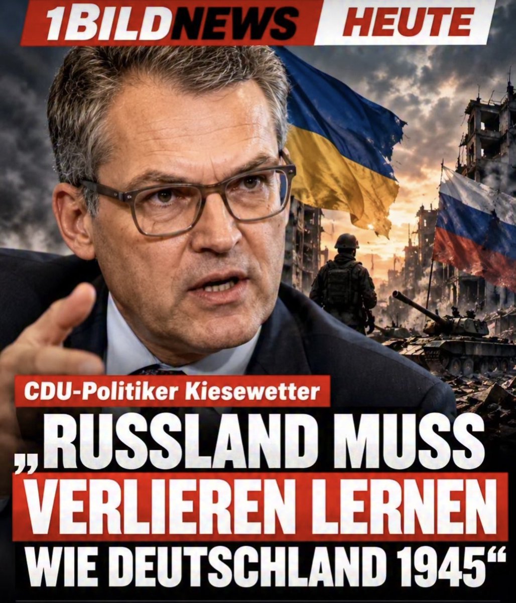 rotweisser_1's tweet photo. Wahnsinn!!!

Russland ist eine Atommacht. Ein „Verlieren wie 1945“ wäre kein politisches Lernprogramm, sondern ein Szenario mit unkalkulierbarem Eskalationsrisiko. https://t.co/3ttqPzX3DH