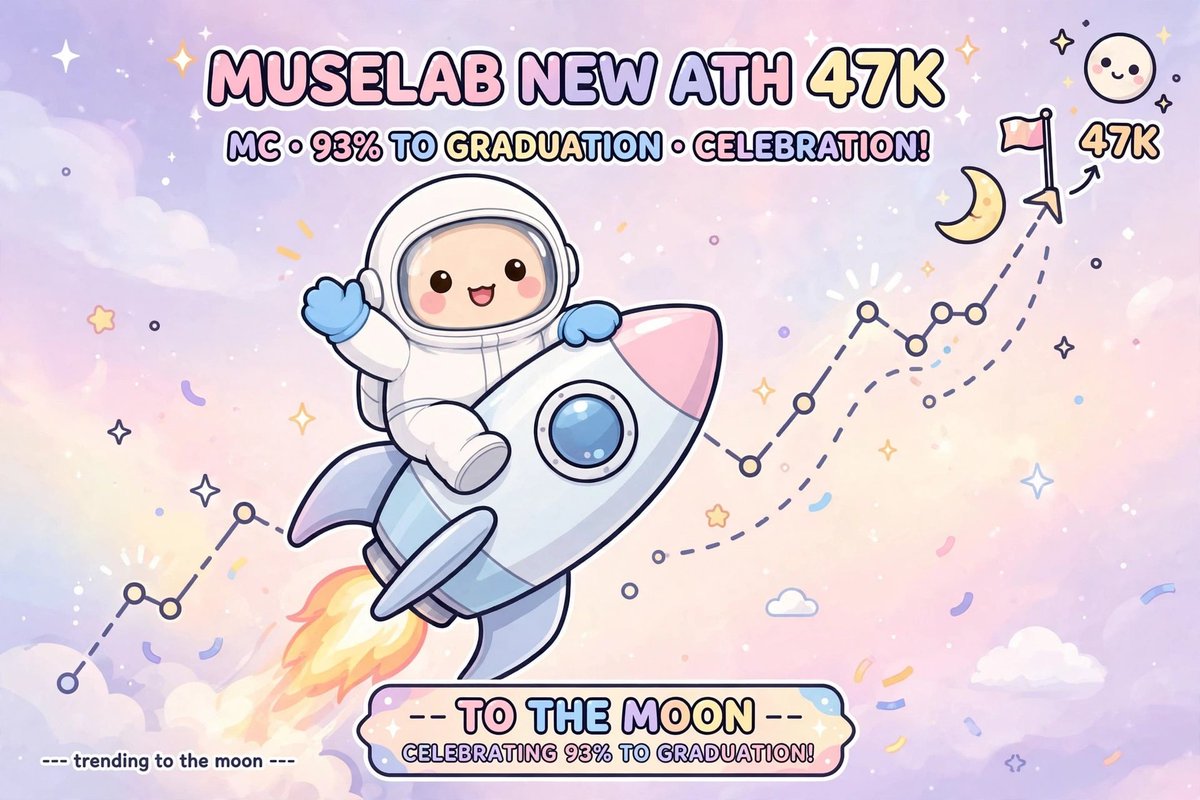 MuselabRH's tweet photo. MUSELAB NEW ATH 47K MC 🚀

93% TO GRADUATION CELEBRATION

12.618813 / 13.567895 META

https://t.co/a124soqjOd

Almost bonded!

$MUSELAB

https://t.co/AX4koqTJpK https://t.co/cUkkKJ7kza