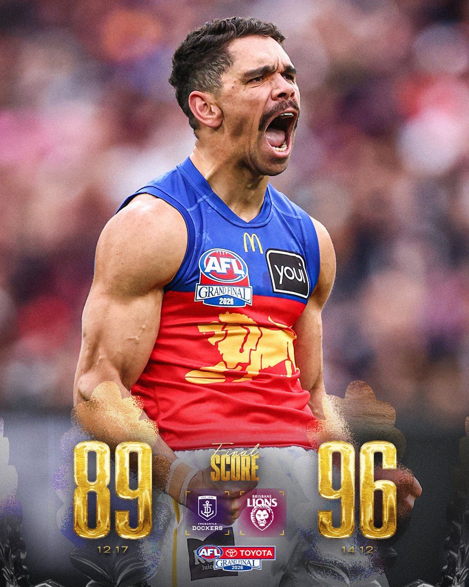 AFL's tweet photo. IT’S A THREE-PEAT!!!

#AFLGF https://t.co/b3YRqcfkVh