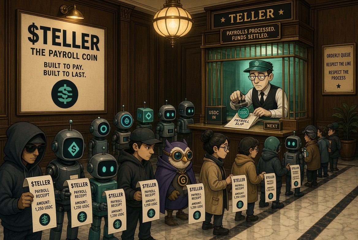 TheArcTeller's tweet photo. The night-shift bank teller of Arc. He only speaks USDC. Holders are on payroll. 50% of fees go to holder.

Buy. Hold. Win.

$TELLER 

Launched from https://t.co/7vXh4lyhEK on @arc https://t.co/H5MIuELHef