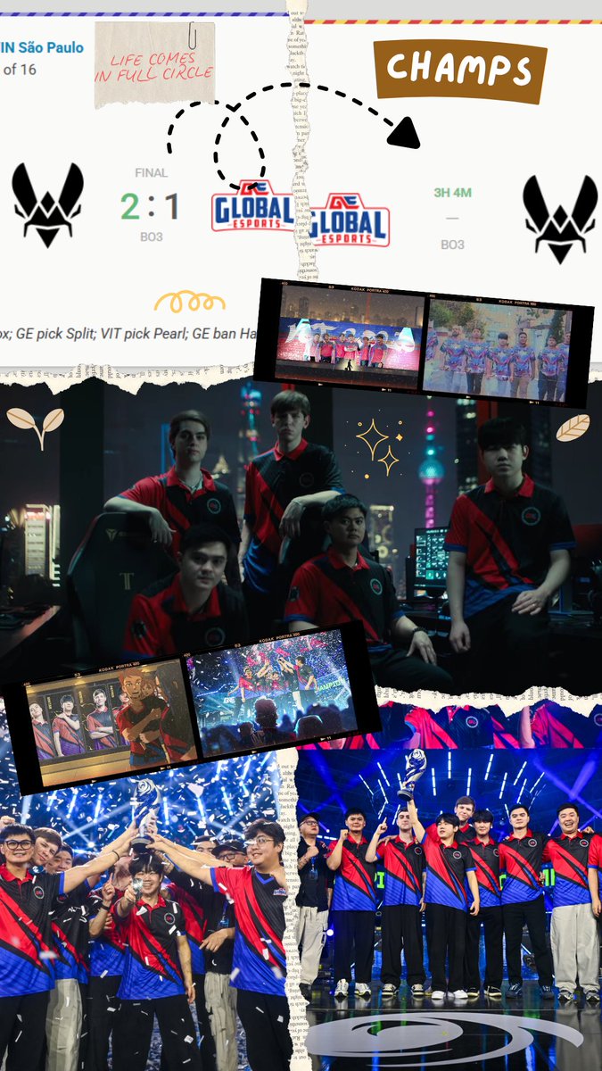 GE_SAMAR7's tweet photo. LIFE REALLY DOES COME FULL CIRCLE.
From DAY 1 of our VCT run against VITALITY

TO

DAY 1 AT CHAMPS against VITALITY

We’ve come a LONG way. From the haters shouting behind us, from the people doubting us— There’ll be some ahead too. But this time, we STFU them for once and all!🤫 https://t.co/3fs7Zmhl47