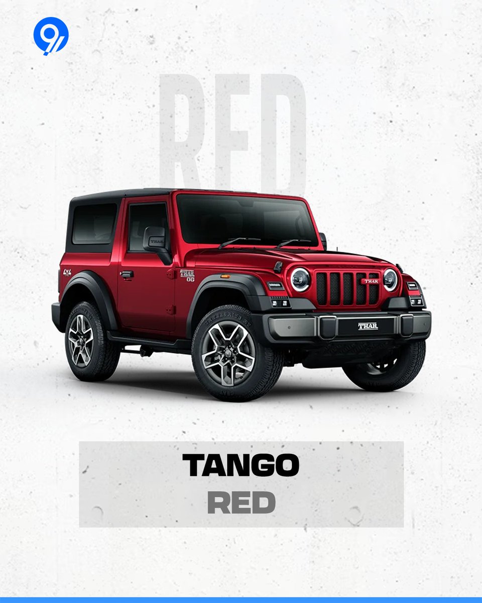 91wheels's tweet photo. 2026 Mahindra Thar OG, in every shade. 👀
A closer look at the colour options available on the new Thar OG.
#MahindraThar #TharOG #MahindraTharOG #SUV #91Wheels https://t.co/GXukGf3m3j