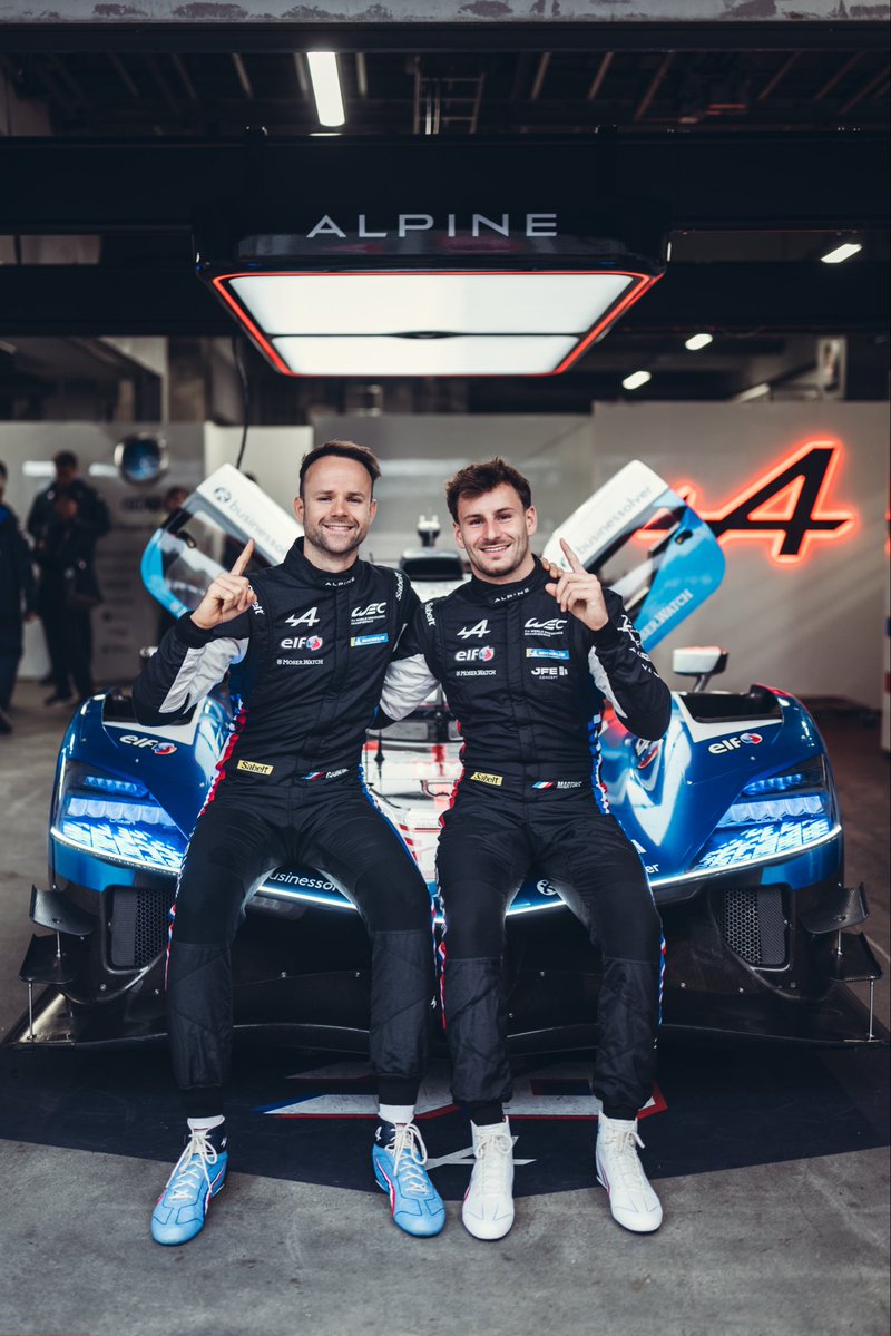 AlpineWECteam's tweet photo. ...and that's POLE POSITION for Martins and Gounon in the #36! 🥇
An all-Alpine front row, with Habsburg and Milesi bringing the #35 in P2. 🔒 https://t.co/lxd40caV21