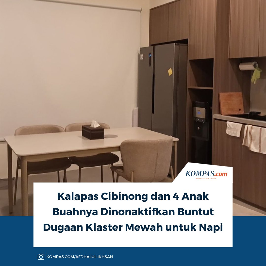 kompascom's tweet photo. Baca selengkapnya: https://t.co/lK56gXMz6a

Buntut temuan rumah mewah yang diduga digunakan narapidana, Kalapas Cibinong dan empat anak buahnya dinonaktifkan oleh Kementerian Imipas.

~MS #LapasCibinong #Lapas #Cibinong  [2026092614053361] https://t.co/MDvCdmdTTh