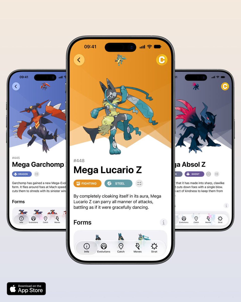 ProDexApp's tweet photo. 👀 Which Z Mega Evolution is your favorite in Pokémon Champions?

👉 Update the app: https://t.co/I8DTCRuHHY https://t.co/dUEh0m9TgO