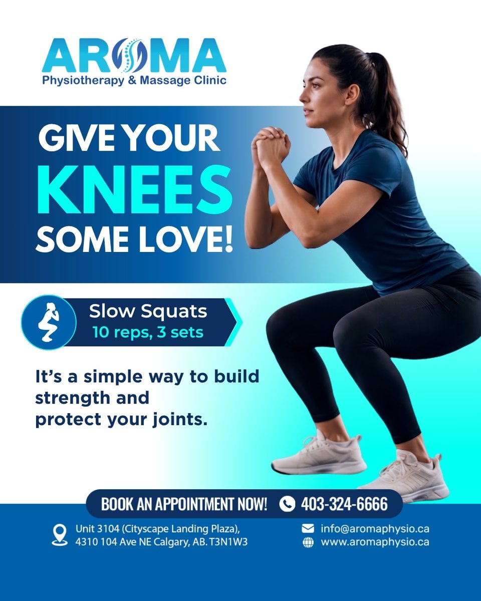 EdisonLantf08's tweet photo. Strong knees mean a more active, pain-free life. All it takes is 10 slow squats for 3 sets, done correctly. Why it works
✅ Strengthens the muscles around your joints
✅ Helps prevent injuries
✅ Improves stability and balance

Need help with https://t.co/XOzn1jN9Hw