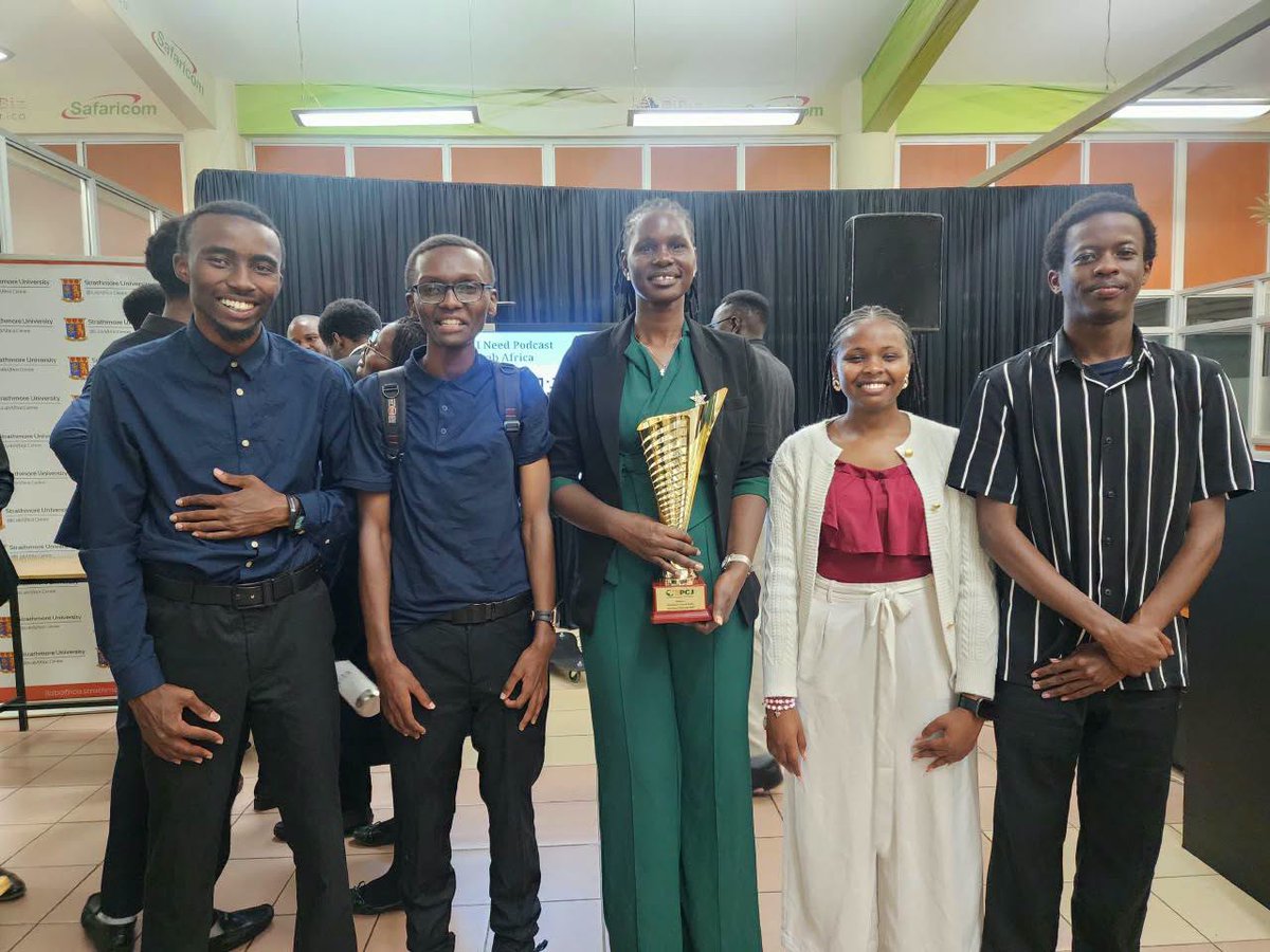 MeruUniversity's tweet photo. MUST is celebrating!
Our students #TeamPride have emerged winners of the Business & Human Rights Hackathon #BHRHackathon2026, under the theme “Code for Dignity, Innovate for Impact.”
Their winning solution, #HakiTrail, empowers agricultural workers to safely report abuse and connect with support.
They have won a Seed funding + 6 months incubation + internship opportunities!
Congratulations, Team MUST!
#MUST #HakiTrail #BHRHackathon2026 #Innovation #StudentInnovation #TechForGood