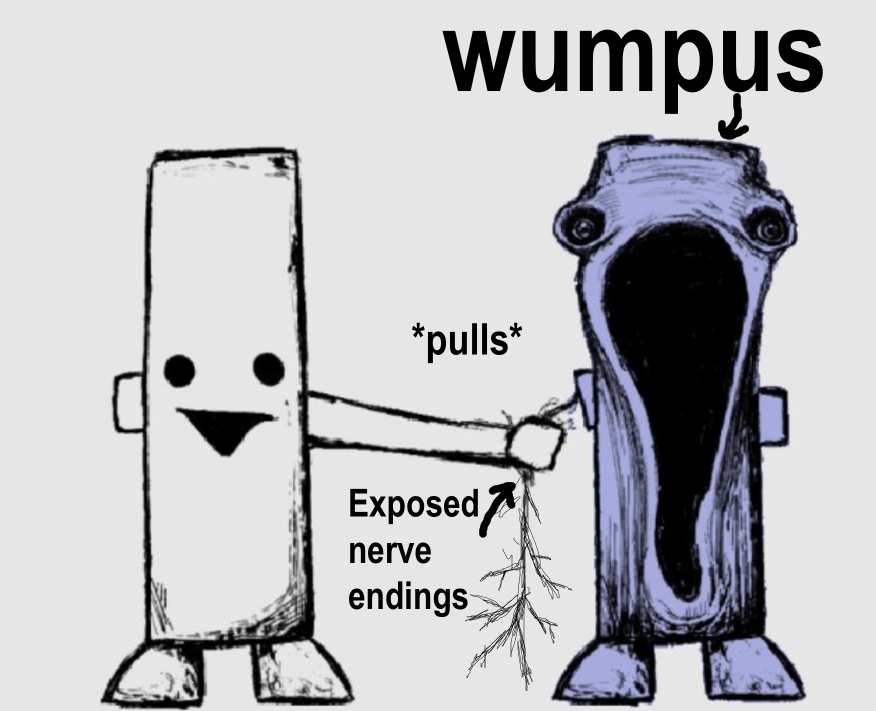 IvanIronfist's tweet photo. Wumpus gore 
Today we pull out the nerve endings and squeeze it https://t.co/sdnagJBCV2