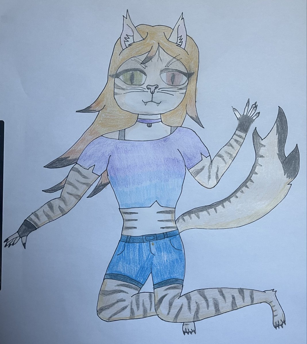 IzzyTheGothGirl's tweet photo. @st4rrg1rl1 Here you go. This is Kit.
She’s a Fox/Cat Hybrid and my first proper OC. https://t.co/LXgGKUlA2I