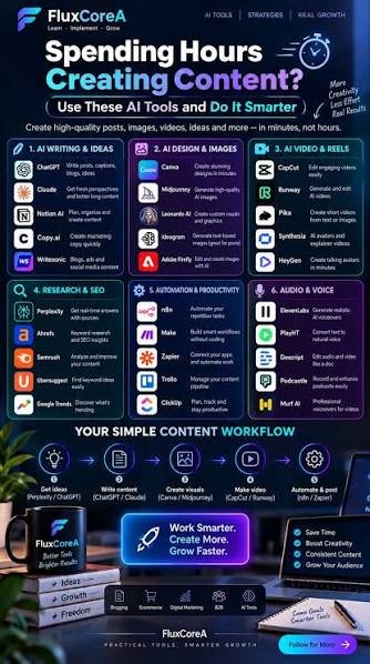 OpenAi221's tweet photo. 🚀 Create Content 10× Faster With AI

✍️ Write → ChatGPT
🎨 Design → Canva
🎬 Video → CapCut
🔎 Research → Perplexity
⚙️ Automate → Zapier

Work smarter. Create more. Grow faster.

🔖 Save this! https://t.co/LRVoZxJUpM