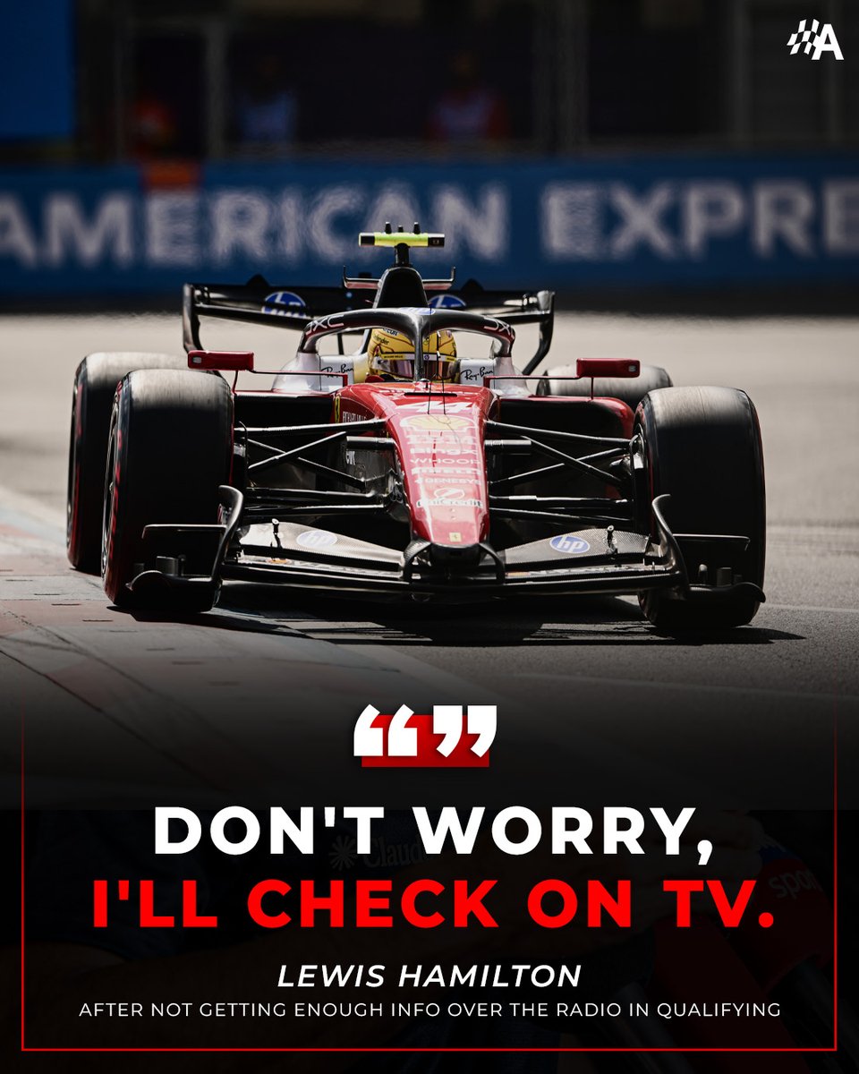 autosport's tweet photo. Lewis Hamilton after not getting enough info during qualifying 😅📺 https://t.co/eC2krejhxM