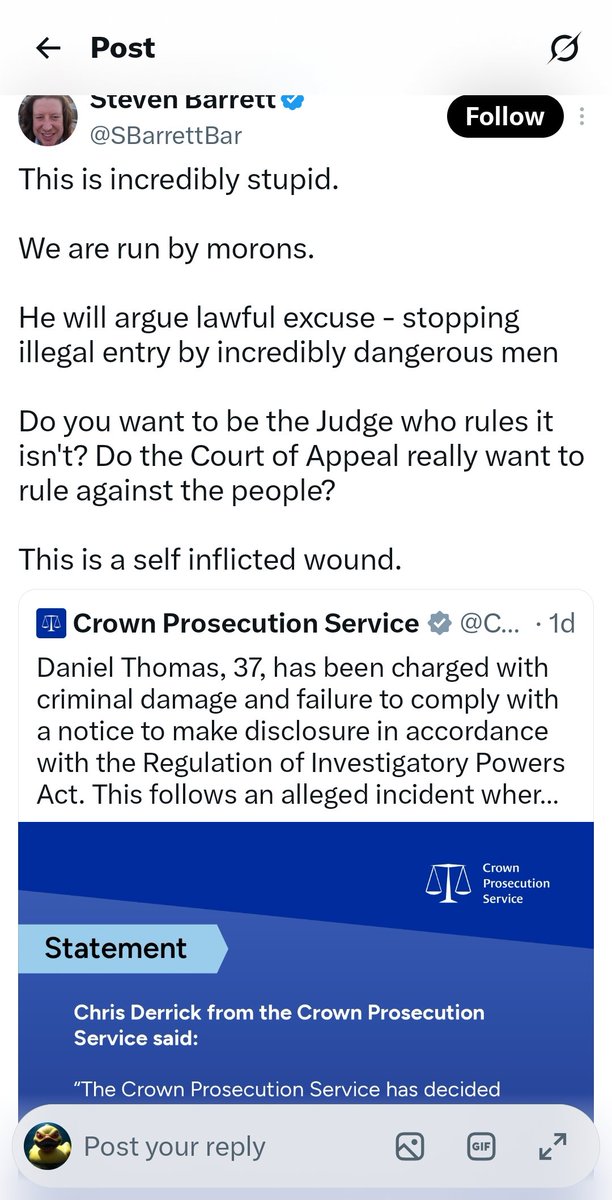 _rubbaduck's tweet photo. @SBarrettBar @CPSUK I still see it. https://t.co/gUMY0YrdWG
