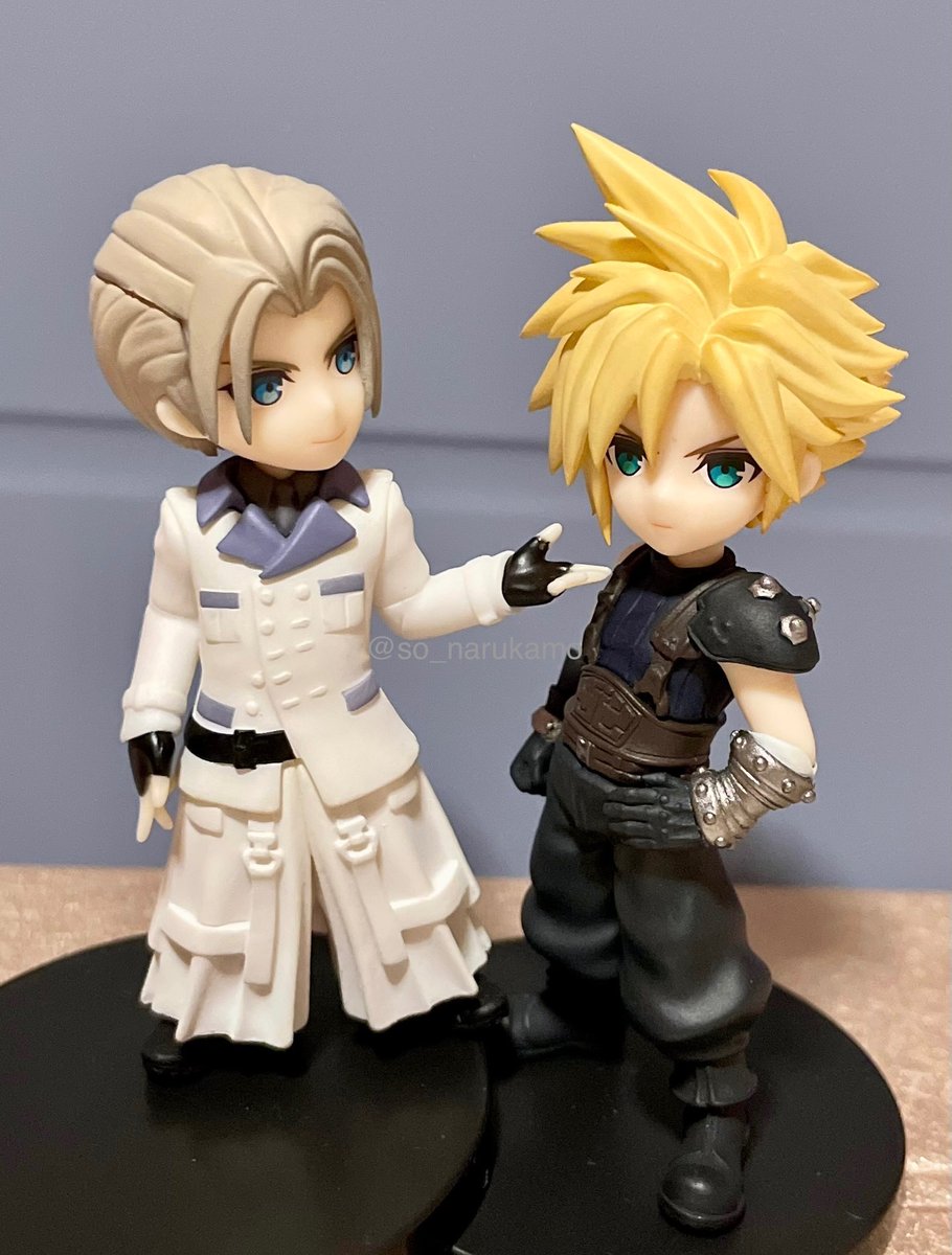 so_narukamo's tweet photo. デフォﾉﾚメだと身長差もないし、☁️は髪型ででっかくなりがちなので、こんな撮り方でどうすかw (足踏んでる？) https://t.co/fYgEgoDKSk