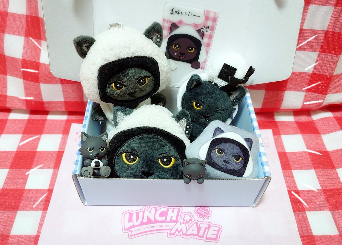 hm_nex0z's tweet photo. 🐈‍⬛🍙弁当　かわいい🍙
#NEXZ #NEXZOOがいっぱいお弁当 https://t.co/THCrWJXIxq