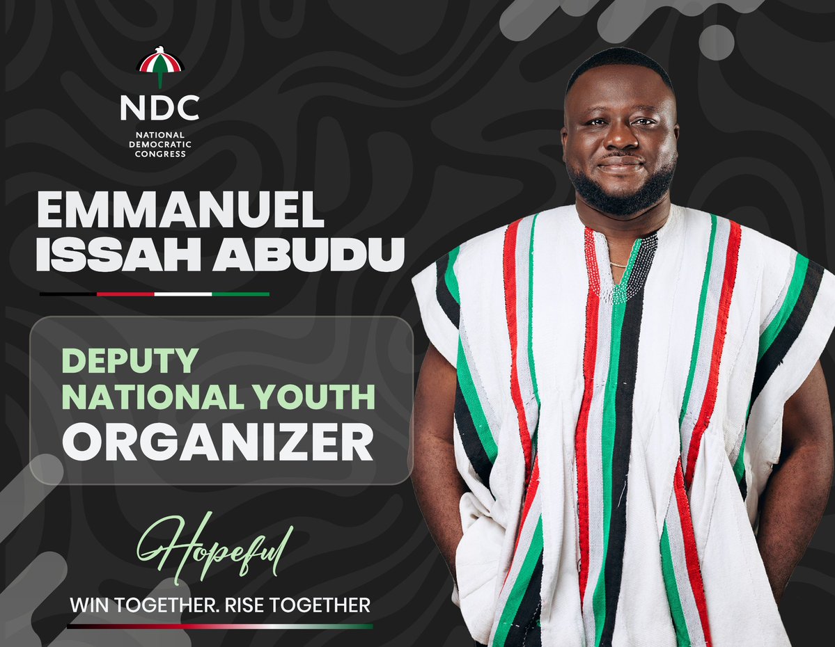 Iblockholder's tweet photo. The diaspora is not a separate conversation from Ghana. Emmanuel Issah Abudu’s work reflects the importance of keeping young Ghanaians abroad connected to the structures and leadership shaping the NDC at home. #EmmanuelIssahAbudu #WinTogetherRiseTogether https://t.co/yLVyJTLCu2