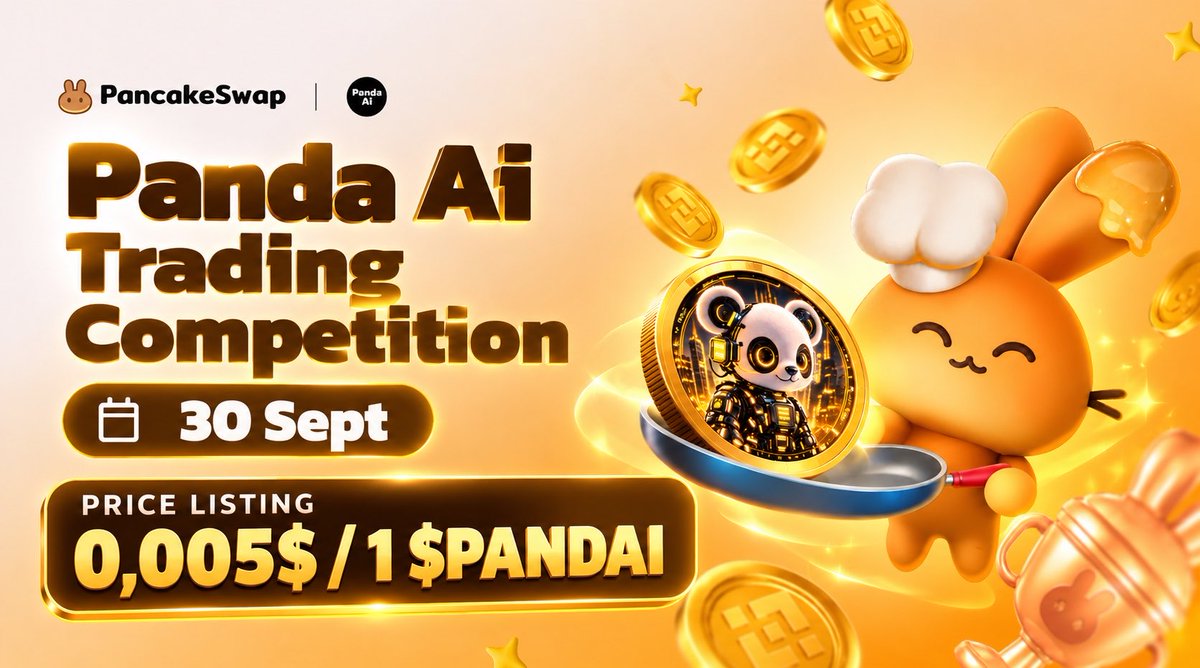 PandaAixbnb's tweet photo. 🚀 PANDA AI Trading Competition is here! 🐼🤖

Get ready for the next big move with $PANDAI 🔥
📅 30 Sept
💰 Listing Price: $0.005 / 1 $PANDAI

Join the community and discover more:
🌐 https://t.co/ozlhrs1CvB

- Retweet this post  & Drop $bnb address get free $500,000 $PANDAI 

#PANDAI #PandaAI #Crypto #BNBChain #Airdrop #TradingCompetition