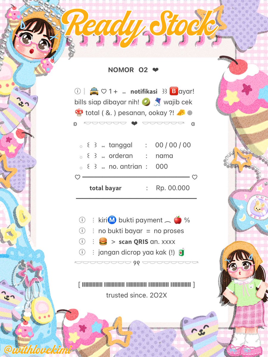 withlovekimi's tweet photo. ⠀
⠀⠀♥︎  ︴꒰⠀help retweet? arigatOu!⠀꒱
⠀⠀╭──⠀#zonauang  ୨୧

⠀⠀Moshi⠀__⠀mOsh?!⠀ready stock⠀🍎
⠀⠀🪁 🍤 wording  payment receipt 🚖
⠀⠀siap⠀dibeli! ☘️ 𓈈⠀sekarang!  :¨ ·.· ¨:
⠀⠀ⓘ  ☆   harga:⠀IDR  10.000⠀coins 🌀

⠀⠀꒰⠀꒱⠀⑅⠀yuk  jajan !  🚨
⠀ https://t.co/jlnMkuLj8c