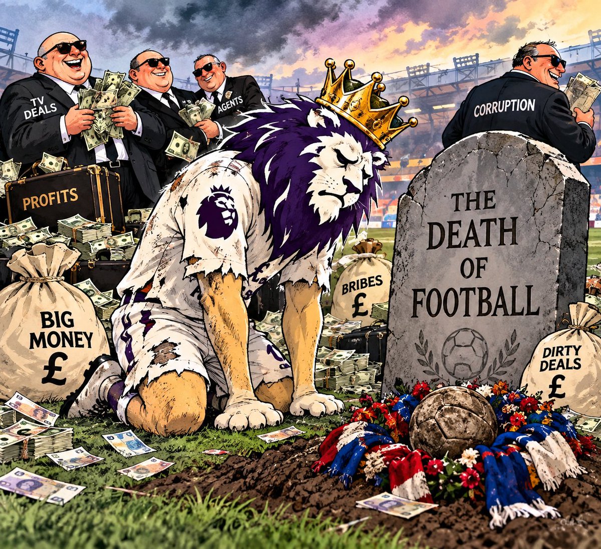 scousericey's tweet photo. This isn't all on City by the way. As I've said okay they've been deceitful and they'll pay the price but the other scab clubs who tried to break away are happy to have the spending that they like. Two TIER football within the one league and now it will be like the wild west. https://t.co/HM9YSya4Te