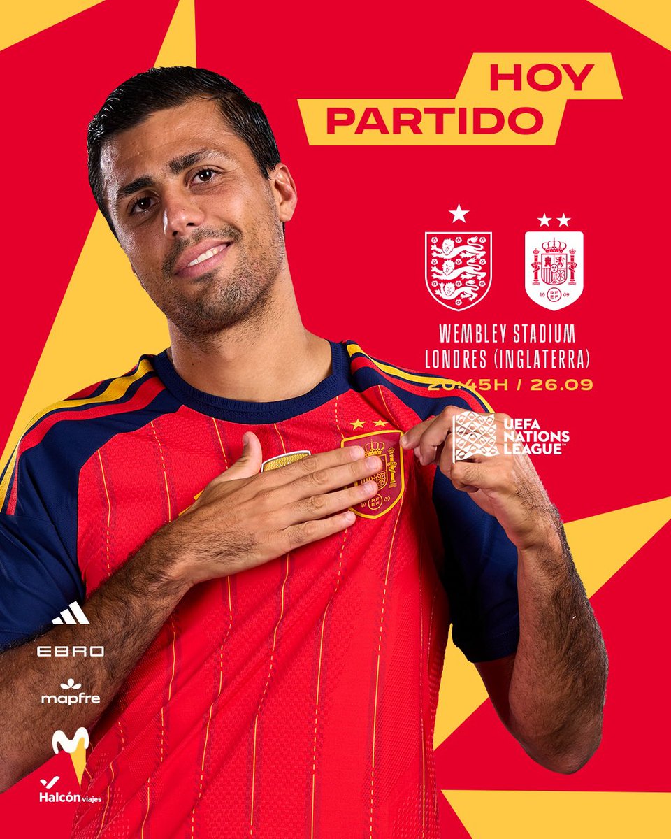 SEFutbol's tweet photo. La vida después del Mundial empieza en Wembley.

🆚 @England - @SEFutbol 
⏰ 20:45 (hora peninsular española)
📺 @La1_tve 
👩🏼‍💻 La previa: https://t.co/7XEDVGGcUQ

#VamosEspaña | #NationsLeague https://t.co/CpT6EUQmTz