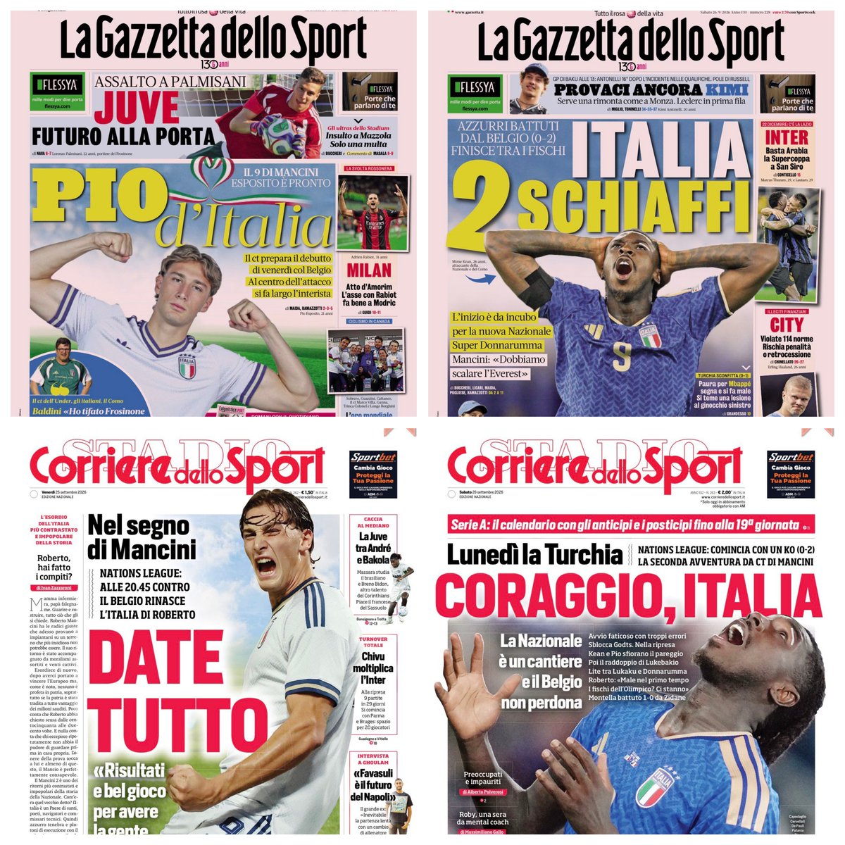 SandroSca's tweet photo. Se ho ben capito,
- l'Italia era di Pio e doveva dare tutto
- l'Italia di Kean ha preso 2 schiaffi https://t.co/ZE8LWTEYwG