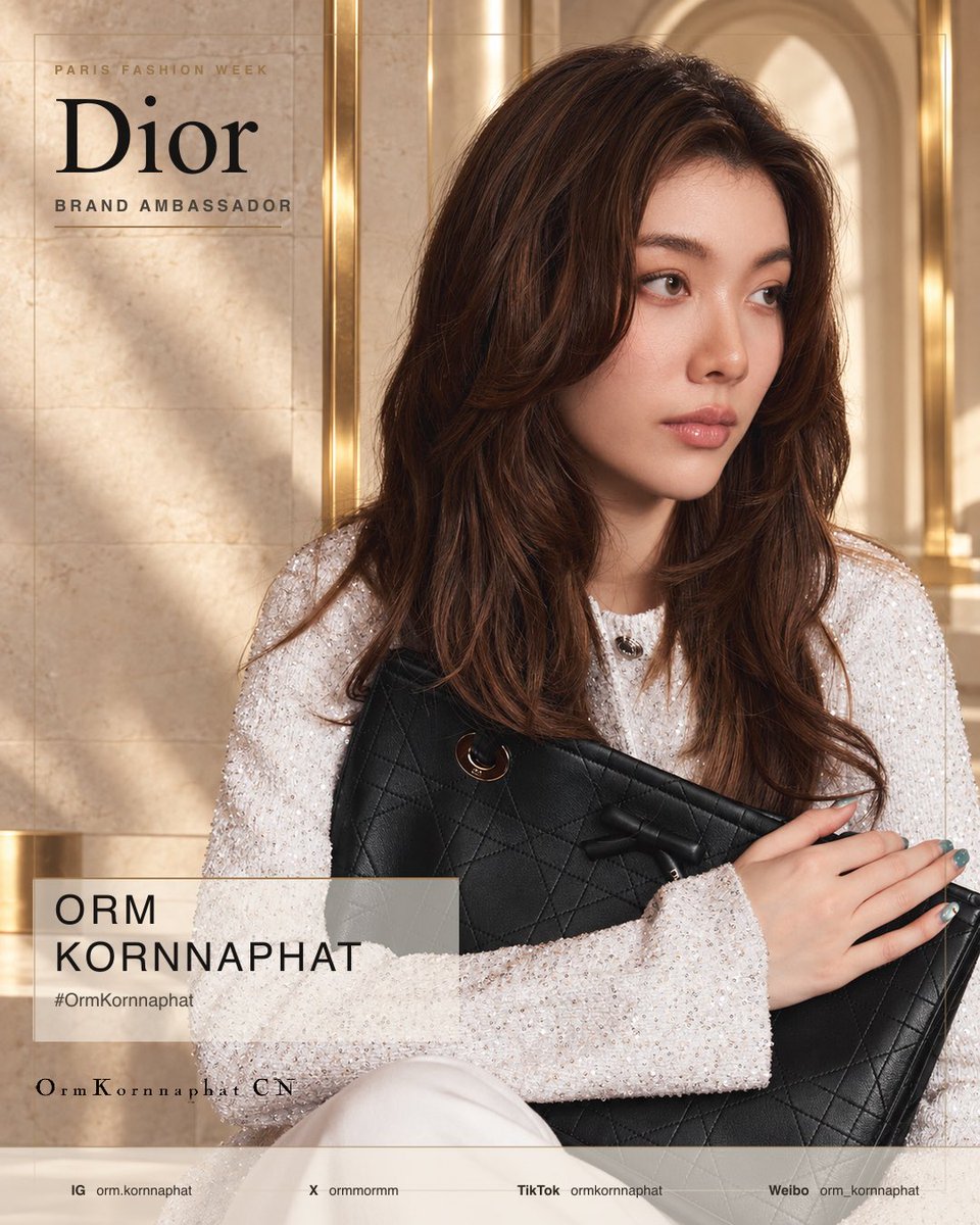 OrmKornnaphatCN's tweet photo. Orm Kornnaphat's PFW IG post promo posters ✨💫

You are welcome to use these posters to tag on IG and share on all platforms as well. 🤍

📸 Step 1: Post Orm’s Dior photos on your IG feed

✍️ Step 2: Add your caption of support
#OrmKornnaphat #Dior
#DiorSummer27 #PFW

🔖 Step 3: Tag the account in below
@ orm.kornnaphat
@ dior
@ alineds75 
@ utzpeter 
@ jonathan.anderson
@ parisfashionweek

@ormmormm @Dior