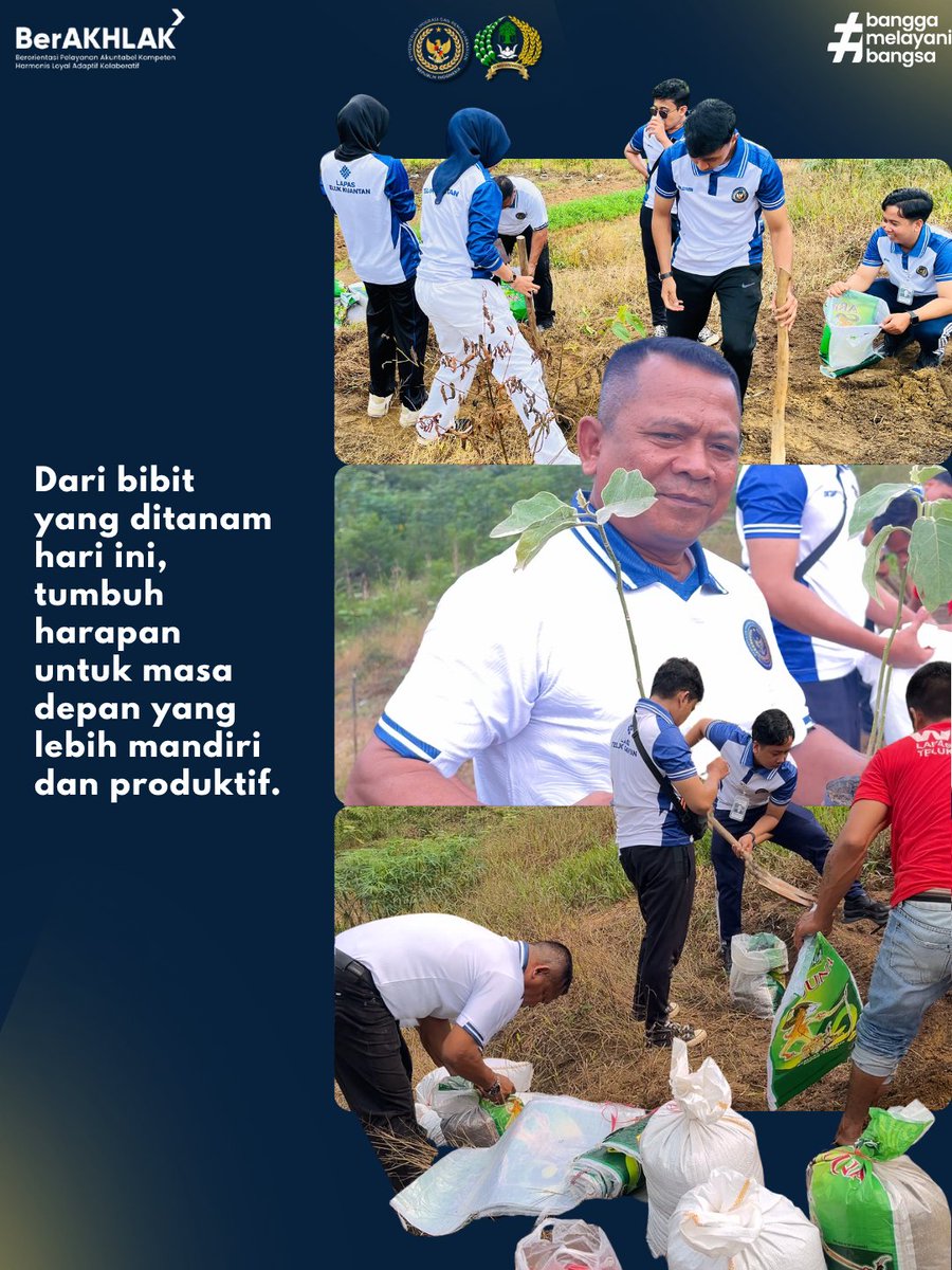HumasLapasTelku's tweet photo. Teluk Kuantan — Lembaga Pemasyarakatan Kelas IIB Teluk Kuantan melaksanakan kegiatan penanaman bibit terong di area ketahanan pangan Lapas Kelas IIB Teluk Kuantan.

#Kemenimipas #Ditjenpas #KanwilDitjenpasRiau #LapasTelukKuantan #KetahananPangan https://t.co/cQu6SyfKHW