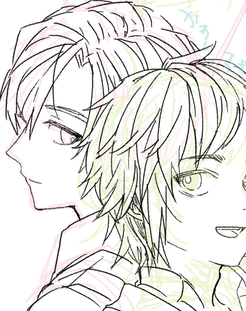 tmob4285's tweet photo. いろいろペン試してみて鉛筆系が描くの楽しいということだけわかった https://t.co/uXDXoMFUmp