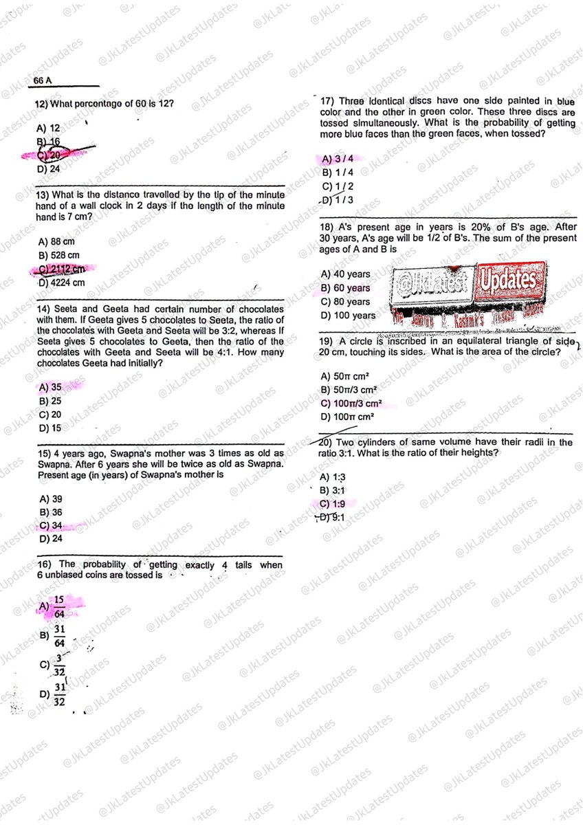 JkLatestUpdates's tweet photo. >> #SKUAST #Kashmir : Question Paper Cum Answer Key For the Posts of Accounts Assistant #JkLatestUpdates
>Check https://t.co/dBk09VmFJ3
#QuestionPaper #AccountAssistant #AccountsAssistant #AnswerKeys https://t.co/jIENyTsnXF