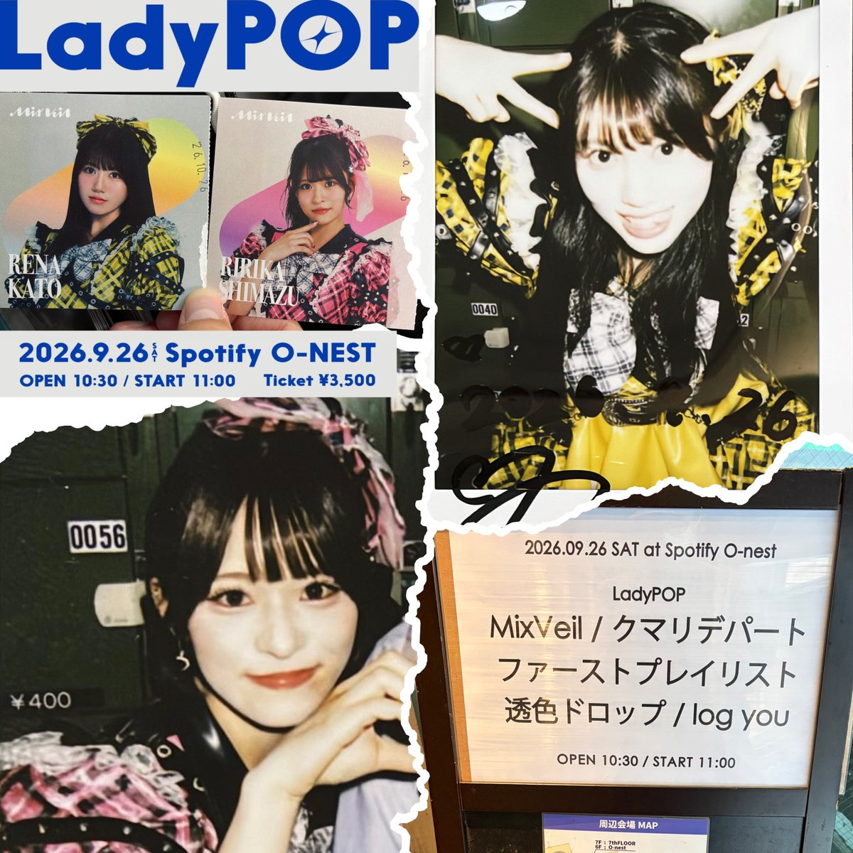 FTP_20220810's tweet photo. 本日の #MixVeil さん✨ #加藤玲菜 さんとは昨日ぶりですが、カミヤサキさんの振付最高だぁ〜っと盛り上がりました🙌✨（私も過去に一瞬ご縁がありまして🙏）
#愛でれなち
また、初めましての #島津凛々華 さん🌸この令和に平成ロックやV系バンドの話をさせて頂き、おじさんは感謝です✨みんな可愛い✨ https://t.co/KIVAQVuGsO
