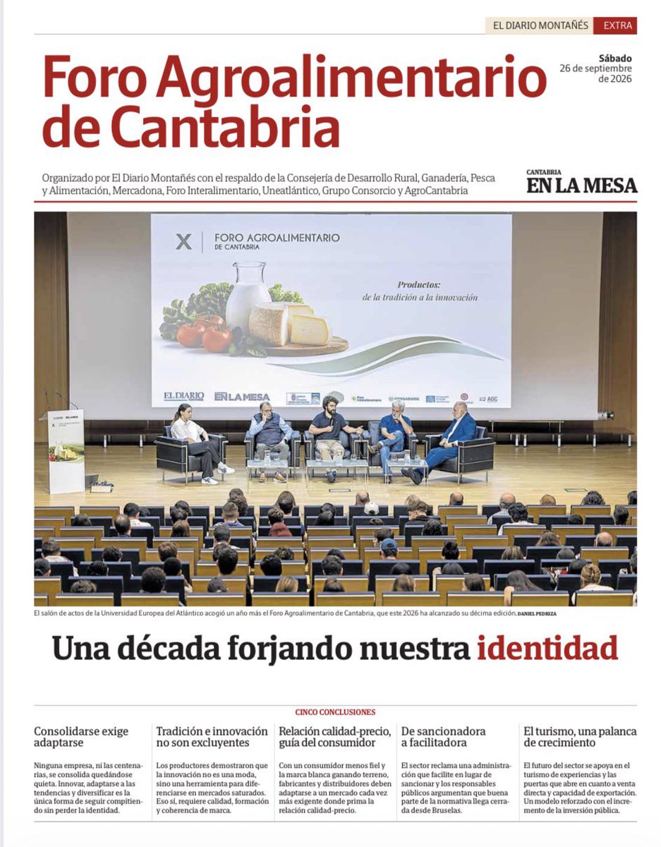 ElDiario_CEM's tweet photo. Buenos días. Portada de hoy del suplemento de #gastronomía y #agroalimentación de @dmontanes https://t.co/jfoY5Hu3Ax #Cantabria #saborenCantabria @sabeanorte @cant_infinita #cantabriaturismo #cantabriainfinita #CantabriaApetece https://t.co/24Sc4Kw947