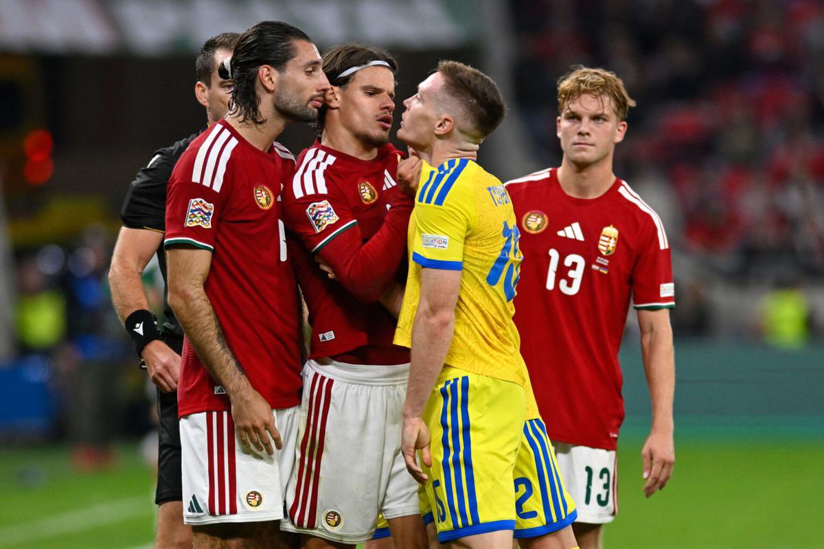 Tarzanjr554's tweet photo. 🚨 Dominik Szoboszlai reveals his conversation with Tsygankov during the altercation while defending Milos Kerkez against Ukraine: 

🎙️ “I told Tsygankov, ‘If you want to have a problem with me, have it with me. But don’t touch Milos.’ The moment I saw Kerkez getting involved, I wasn’t standing there watching. That’s my teammate, my brother, and I’m not leaving him alone in a situation like that.”

“I don’t even remember exactly what Tsygankov said after that because everything happened so quickly. I just remember thinking, ‘You picked the wrong group of players to test tonight.’ We were losing, we were frustrated, but nobody was going to walk away without standing up for each other.”

“And when the referee showed me the yellow, I just smiled. If protecting my teammate means taking a card, I’ll take it. Football is emotional sometimes you have to show your teammates that you’re willing to fight for them. Milos knows I’ve got his back. Always”