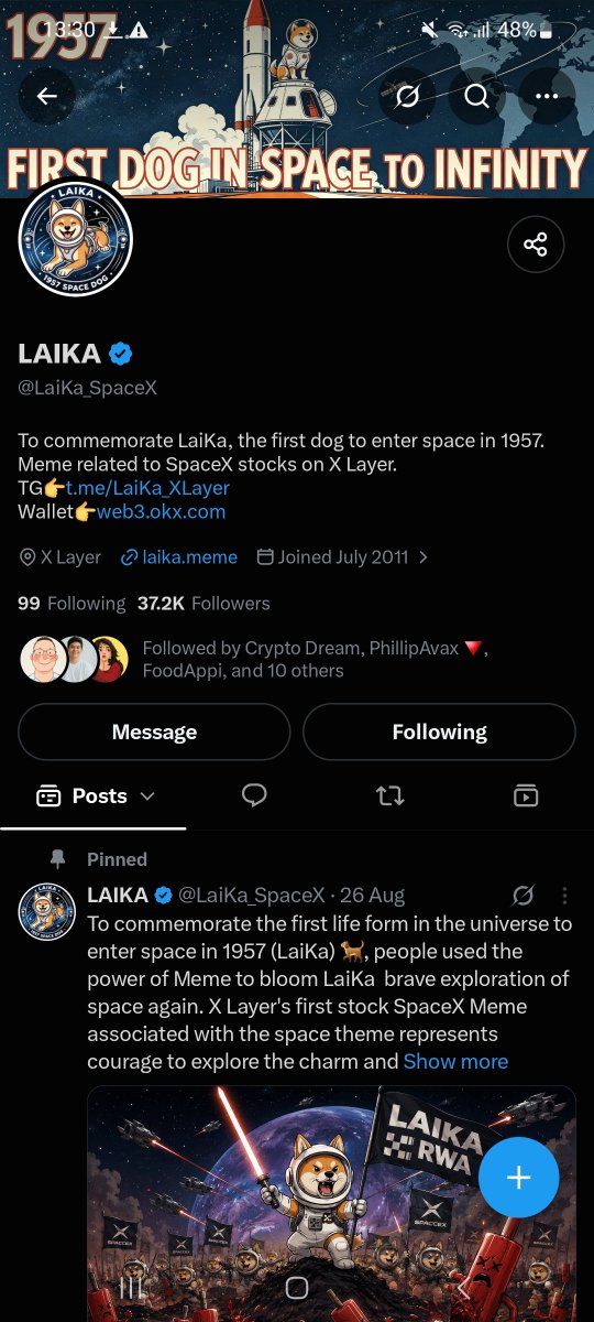 Nftcollectt's tweet photo. @LaiKa_SpaceX Everything done as required.

0xBDf950a4977492EcDCfE4849f05AFFF155D6951E https://t.co/tLPQRqn9zp