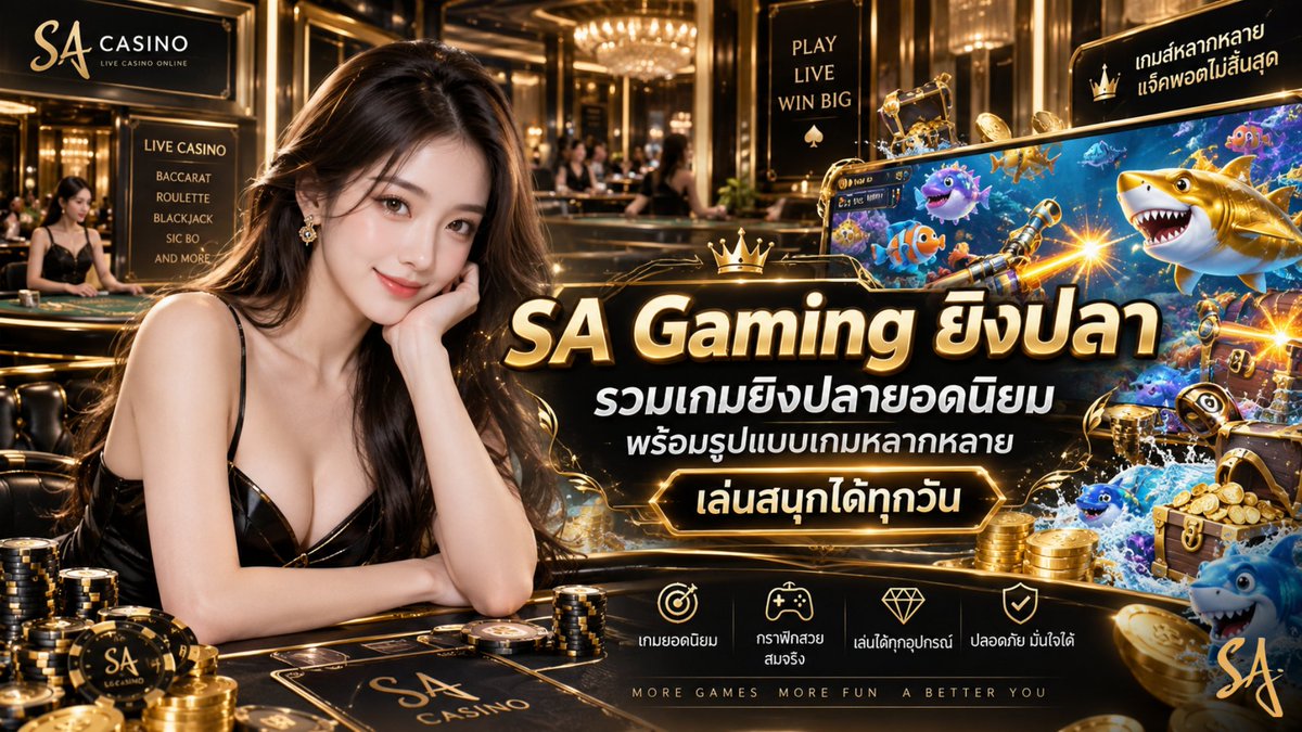 SAGAMING_CASINO's tweet photo. SA Gaming ยิงปลา สนุกกับเกมยิงปลาหลากหลายสไตล์ ภาพสวย เอฟเฟกต์จัดเต็ม พร้อมสัมผัสความมันส์ได้ทุกวัน
อ่านต่อได้เลย >> https://t.co/07DdOELGg5
สมัครเลย > > https://t.co/nlRtV6Sf5F
#sacasino #เว็บตรง #เครดิตฟรี #คาสิโนออนไลน์ #sagaming #sagame https://t.co/mpfX50jQsK