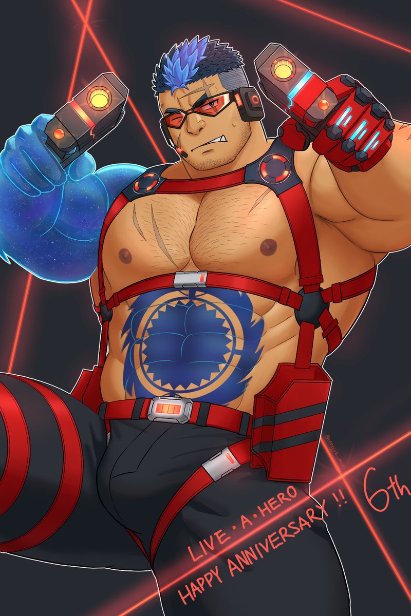 rongjie_mini's tweet photo. Drawing Yoshiori in harness for 6th anniversary!
#LAH_ArtContest #LIVEAHERO https://t.co/HM5iDqVwG3