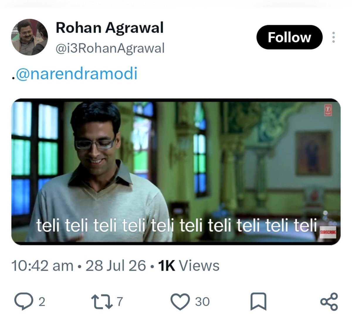SadharanMaanav's tweet photo. This is 2026.
Modi is an OBC.
Plus he is the PM of 140Cr Indians.
Still gets abused bcz of his Caste.
Now imagine things 100 yrs ago. https://t.co/ZIXM5UGHKq