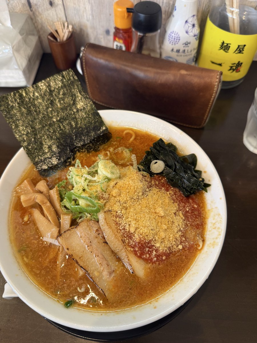 inophard's tweet photo. 【現役】
宮城県登米市
＃麺屋一魂
味噌チーズチリトマトラーメン https://t.co/XFvchko6UU