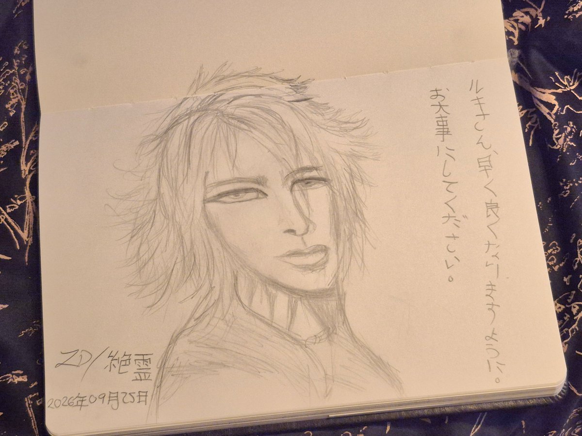 ZDzetsurei's tweet photo. 休みながら描いた、まだルキのことを考えてる眠そうな落書き 🦋 https://t.co/ig7dqPA6R0