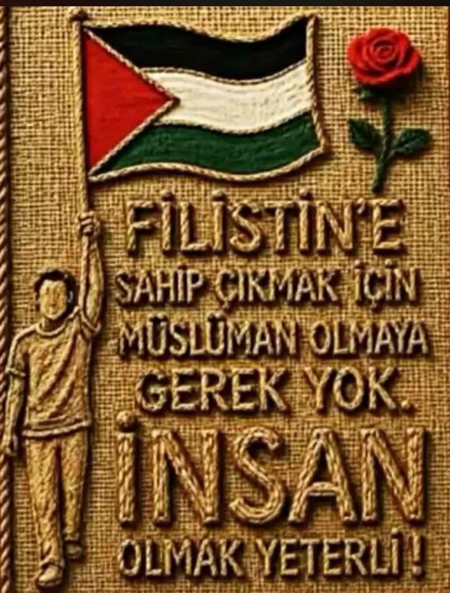 Uikvvakfi06's tweet photo. Gazze'ye sahip çıkmak için insan olmak yeterli (“Standing up for Gaza requires nothing more than being human)
@RTErdogan @tcbestepe @dbdevletbahceli @tcailesosyal @TCKulturTurizm @VakiflarGM @realDonaldTrump @EmmanuelMacron https://t.co/tWSSAoLl0Z