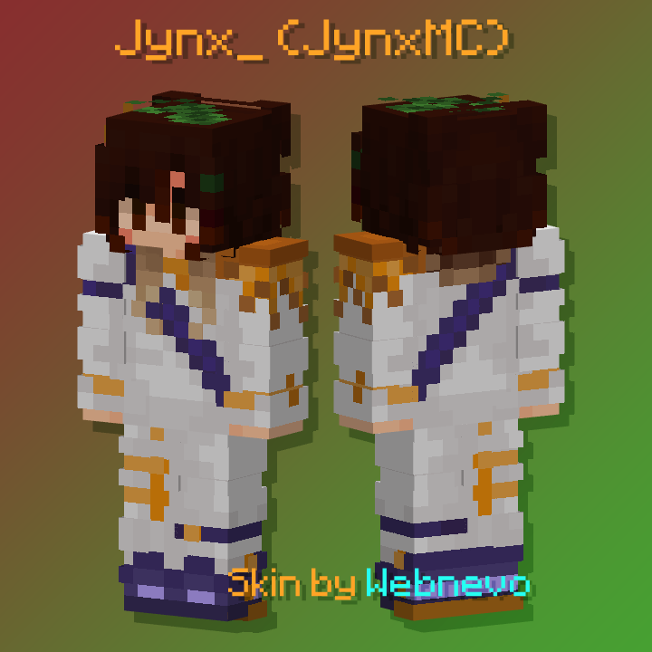 webnevo's tweet photo. Skin I made of @Jynx_MC ! 

Took about 2 1/2 hours

Download link in replies if anyone wants it, its free to use https://t.co/dybwDdEy3D