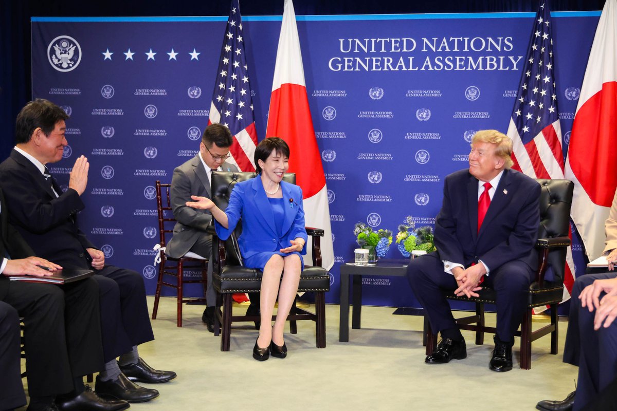 PressSec_JP's tweet photo. 先日の米国ニューヨーク訪問の際の写真をお届けします。 https://t.co/bMeTT6nUue