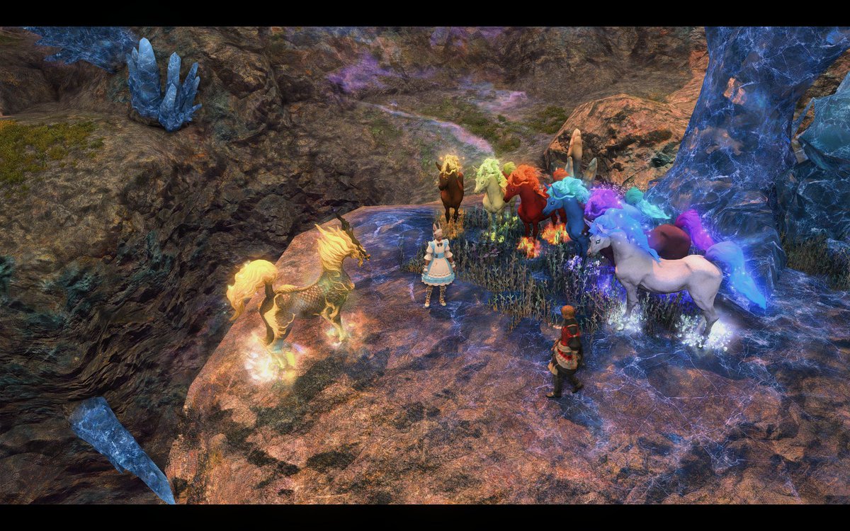 jun0_FFXIV's tweet photo. FINALLY i collected all horsies <3 took me long enough https://t.co/0NYjcLIwR4