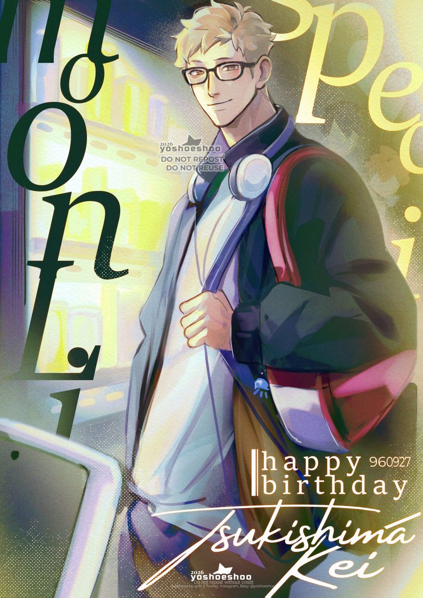 yoshoeshoo's tweet photo. HONEY, WAKE UP!
It's Tsukishima Day !! 🥳🍰✨
#Tsukishima #月島蛍 #月島蛍生誕祭2026 https://t.co/dAlEzRzDBi
