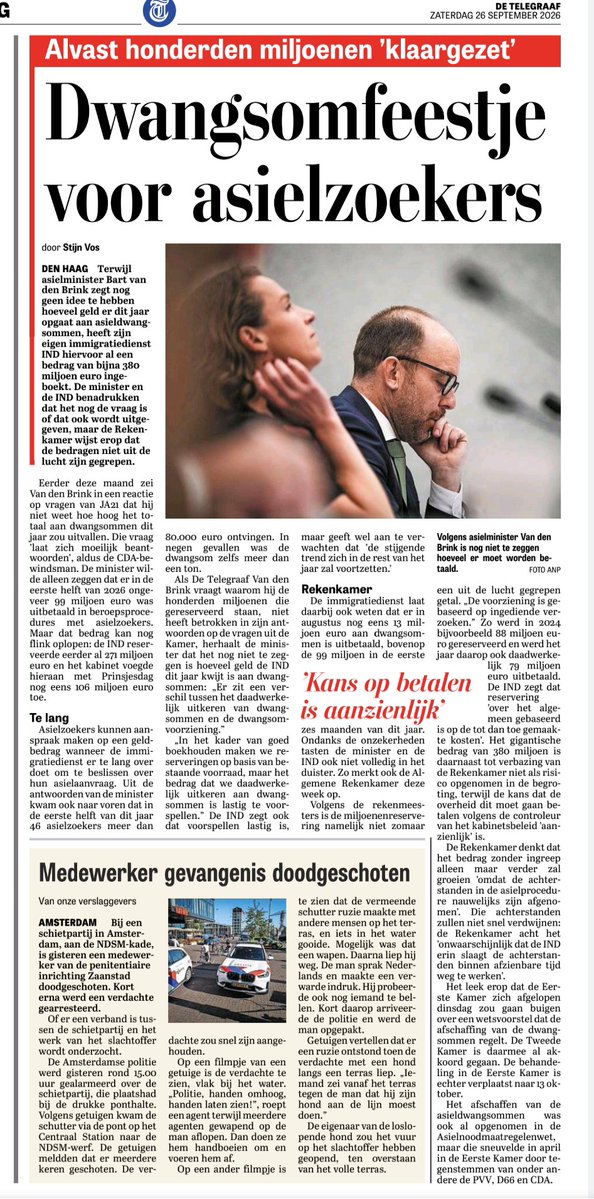 rkemp59's tweet photo. Dat kan er ook nog wel bij: Dwangsomfeestje voor asielzoekers.
Bijna 400 miljoen staat (alvast) ingeboekt.

Niet normaal meer wat de overheid dit land allemaal aandoet 😒 https://t.co/dwBKHxq8F1