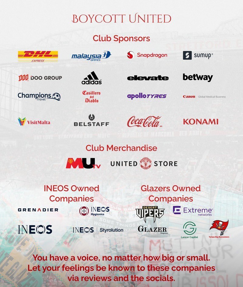 alegman_'s tweet photo. @donnymac @Snapdragon #GlazersAndINEOSOut #SaveOutUnited #BoycottUnited
out https://t.co/aMNvOUL0IQ