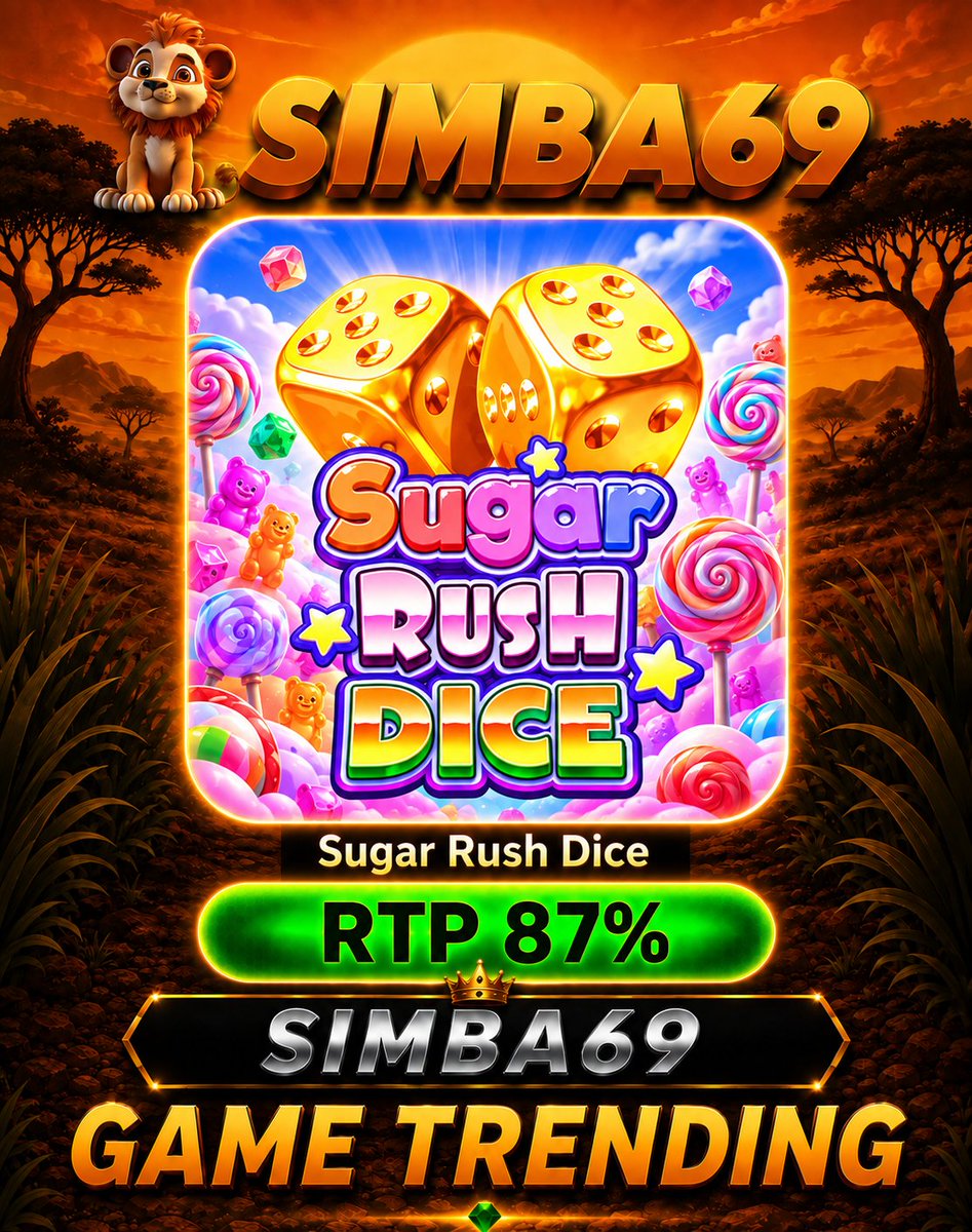 simba69_alter's tweet photo. 🍭🎲 Sugar Rush Dice hadir dengan dunia permen yang ceria dan penuh warna! ✨ Perpaduan dadu emas, permen warna-warni, dan visual fantasi membuat tampilannya semakin unik dan menarik bersama SIMBA69. 🌈🦁 https://t.co/7zVF6ozBOR