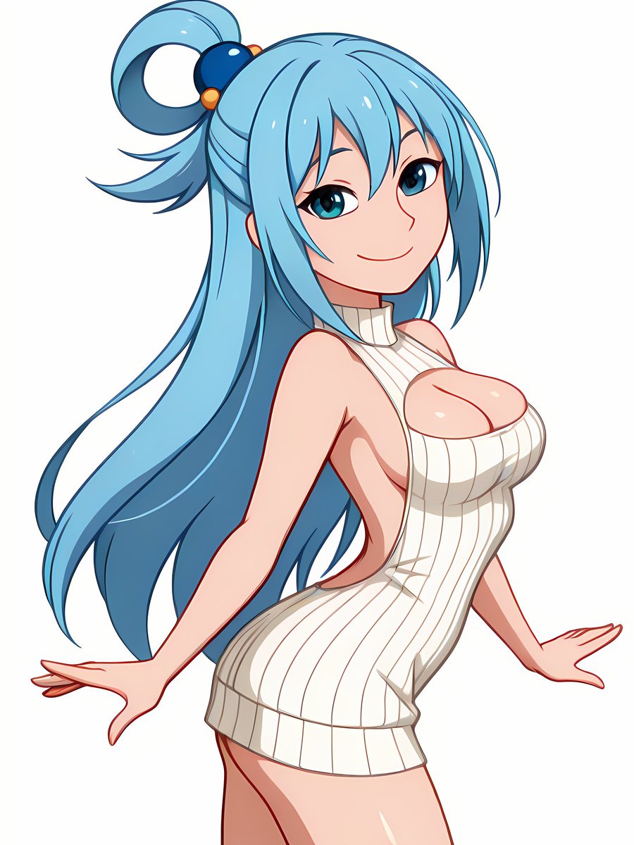 wAIfuiron's tweet photo. We give Aqua a lot of crap because of her rotten personality.

That's it. That's the whole post...

#Aqua #Konsuba #KonSuba #Anime #Waifu #AIArt #AnimeArt https://t.co/ttkpVy4qfS