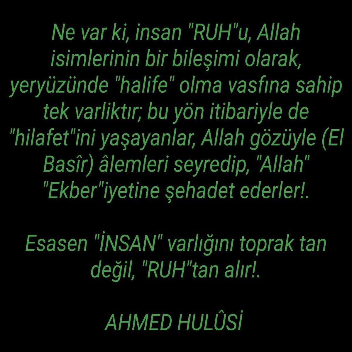 ahmedfyuksel's tweet photo. "İNSAN" VARLIĞINI TOPRAKTAN DEĞİL "RUH" TAN ALIR!.. https://t.co/BMOJ4dj3YH