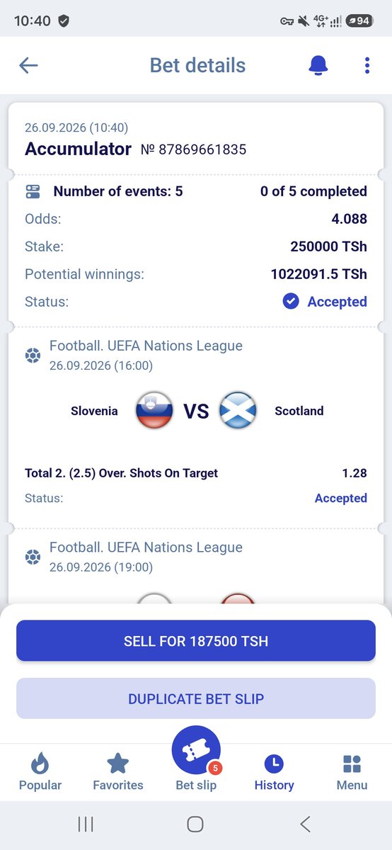 Sonko_tips's tweet photo. 4 Odds 

On Paripesa 

BANKER 💰

Code:5C2B5

𝐍𝐨𝐭 𝐨𝐧 𝐏𝐚𝐫𝐢𝐩𝐞𝐬𝐚 ⬇️
Register here🌐:https://t.co/OudVk9wamU

Promo code  SONKO

Paripesa app link👇 -
 https://t.co/flPzRzCxQt https://t.co/ZhZFcr2Jr1
