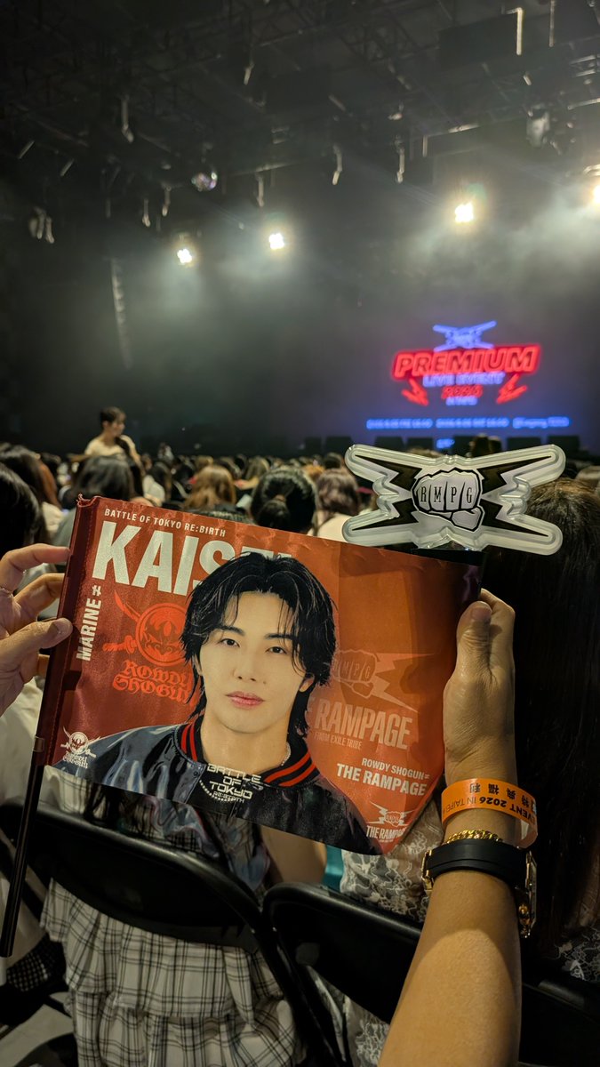 Simplicitylcy's tweet photo. Let's go! Ready to meet you, Kaisei! 🦁😍✨

@kaiche_official

#Day2 
#TheRampage
#LiveInTaipei https://t.co/nlUqsrv0kj