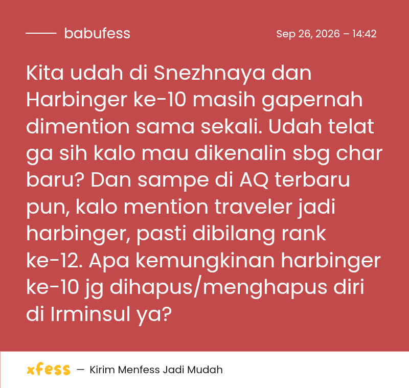 babufess's tweet photo. Babu! Udah sejauh ini pun title traveler sebatas "Konsultan Tsaritsa" dan bukan harbinger. Sepertinya teori/HC traveler sbg harbinger udah ga relevan lagi. https://t.co/FYRa3Pz0W4